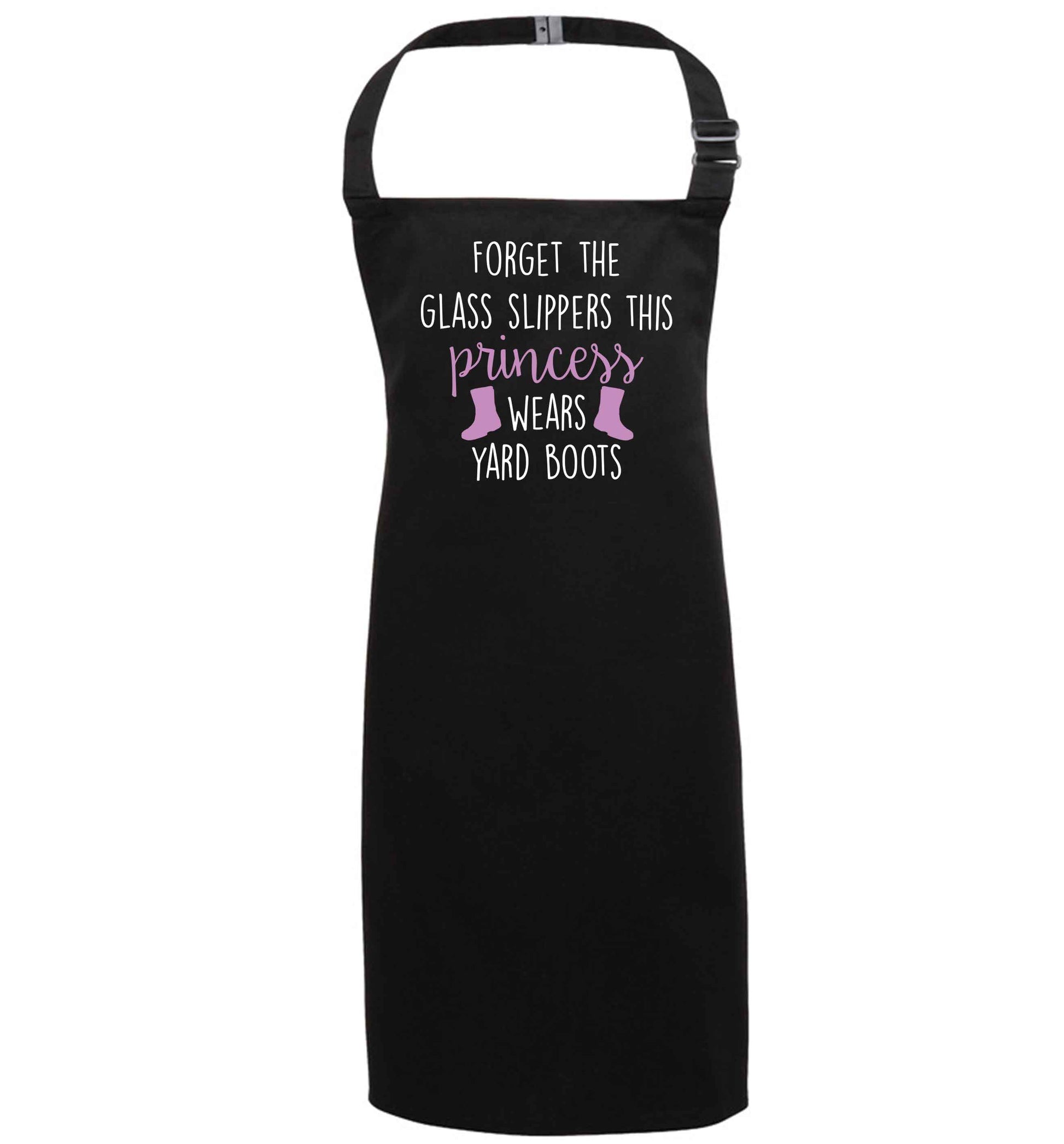 Forget the glass slippers this princess wears yard boots black apron 7-10 years