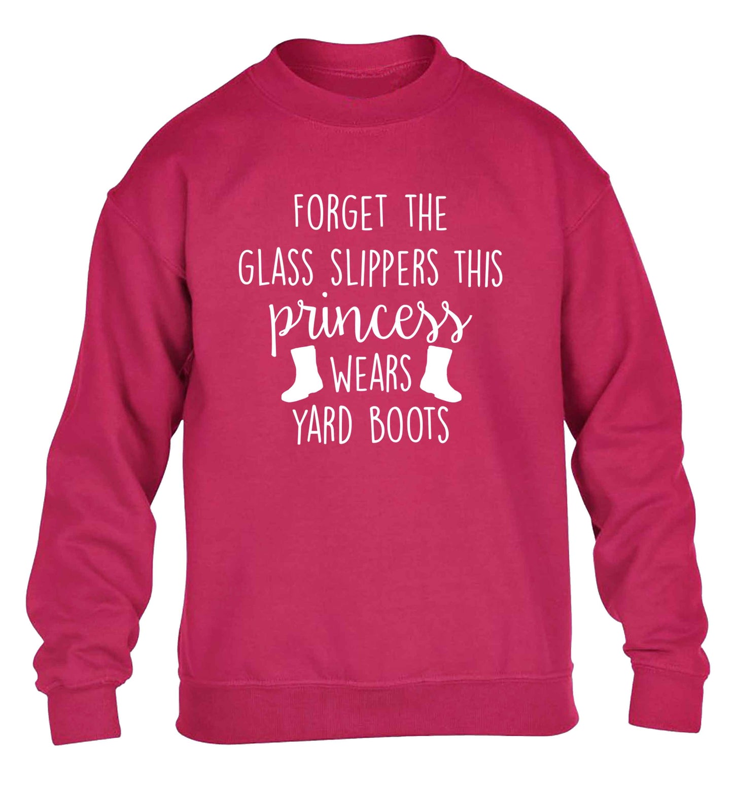 Forget the glass slippers this princess wears yard boots children's pink sweater 12-13 Years