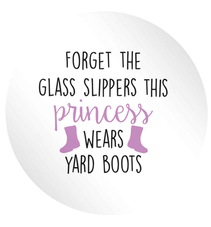 Forget the glass slippers this princess wears yard boots 24 @ 45mm matt circle stickers