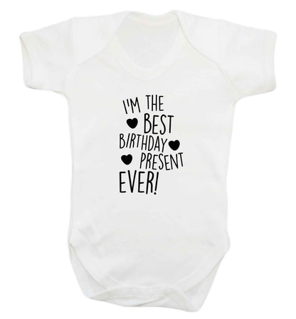 I'm the best birthday present ever baby vest white 18-24 months