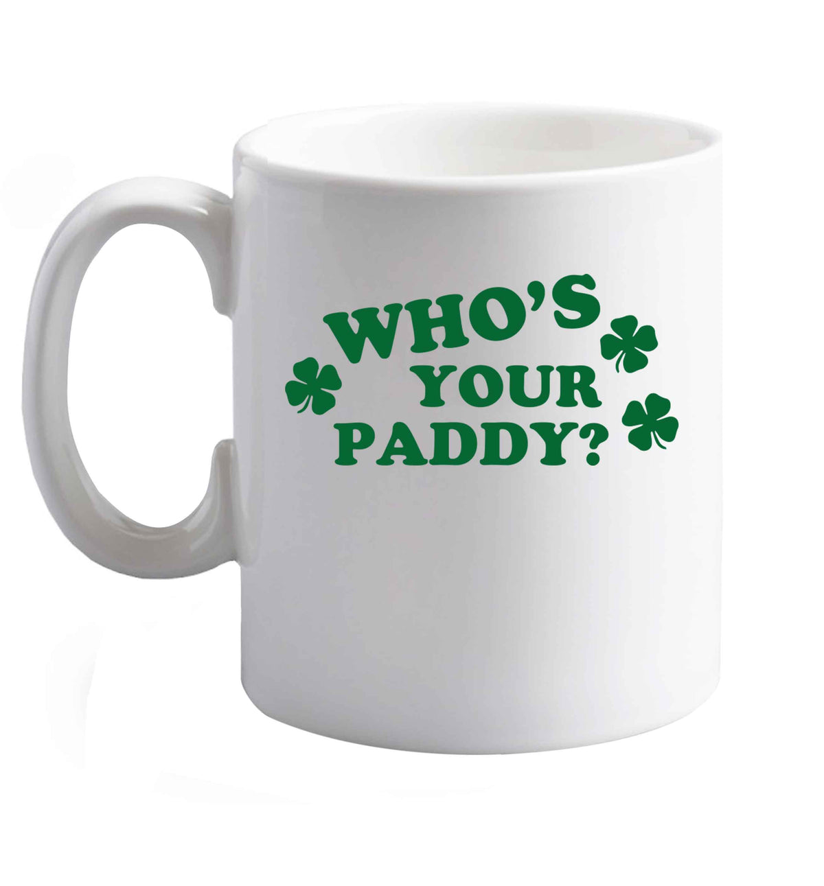 10 oz Favourite Type Pan Pancake ceramic mug right handed