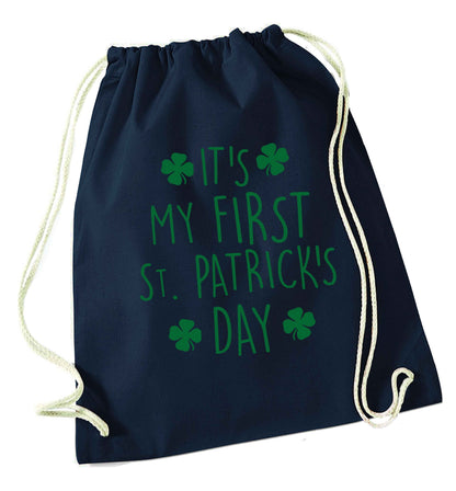 It's my first St.Patrick's day navy drawstring bag