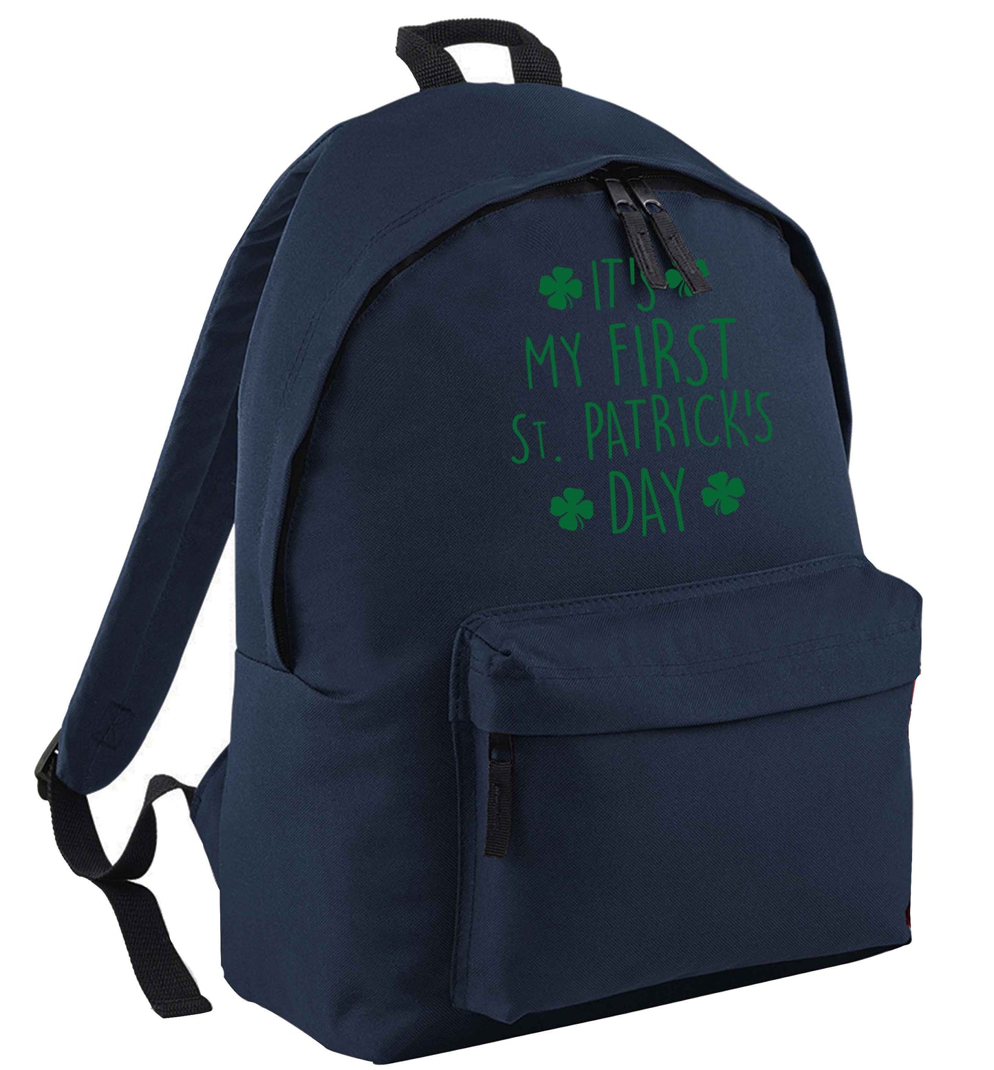 It's my first St.Patrick's day navy adults backpack