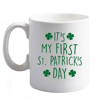 10 oz Favourite Type Pan Pancake ceramic mug right handed