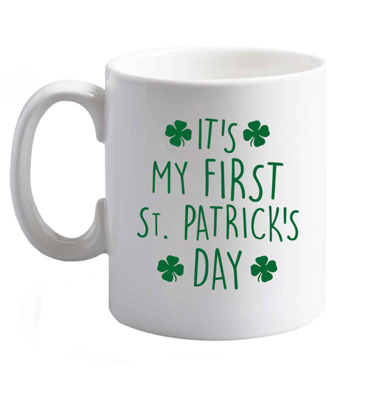 10 oz Favourite Type Pan Pancake ceramic mug right handed