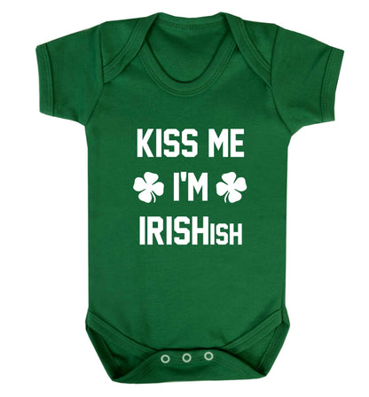 Kiss me I'm Irishish baby vest green 18-24 months