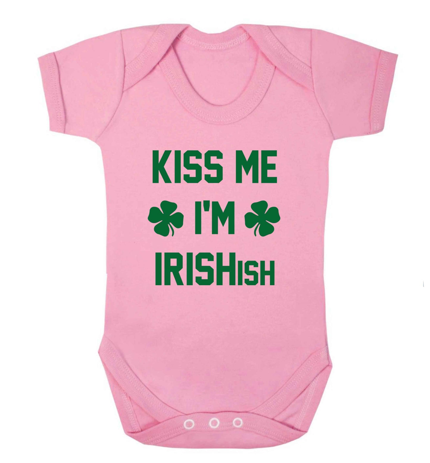 Kiss me I'm Irishish baby vest pale pink 18-24 months