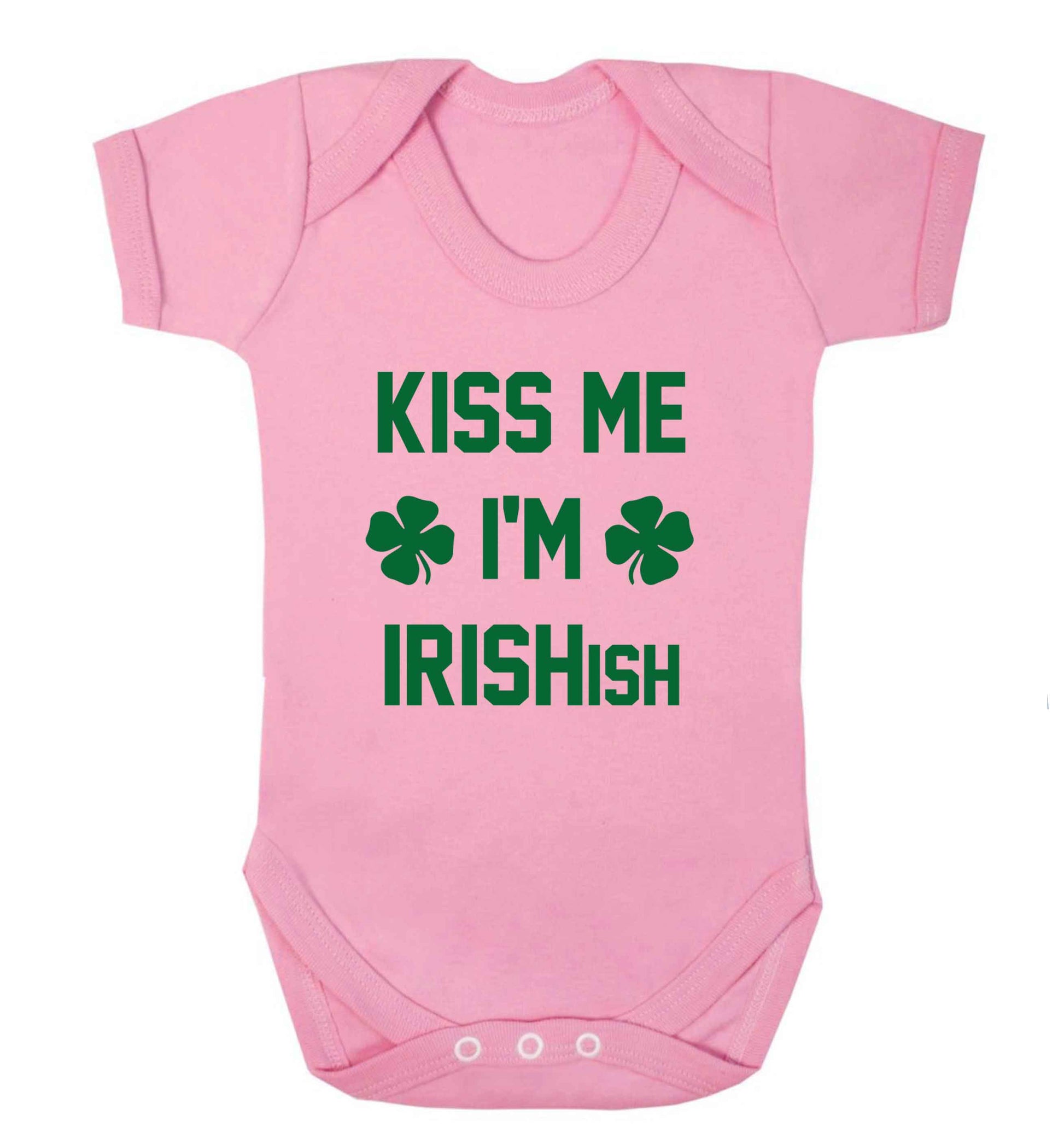 Kiss me I'm Irishish baby vest pale pink 18-24 months