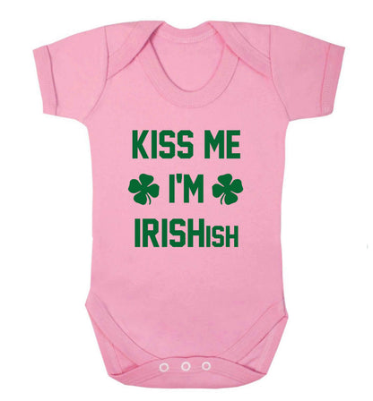 Kiss me I'm Irishish baby vest pale pink 18-24 months