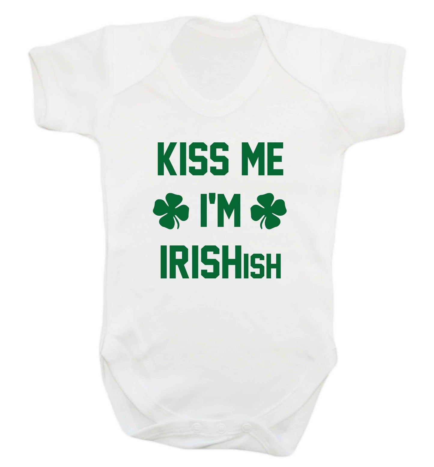 Kiss me I'm Irishish baby vest white 18-24 months