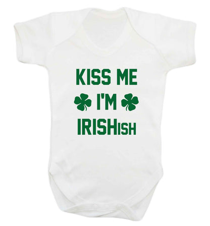 Kiss me I'm Irishish baby vest white 18-24 months