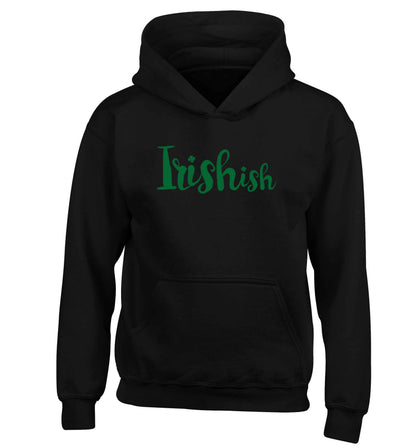 Irishish children's black hoodie 12-13 Years