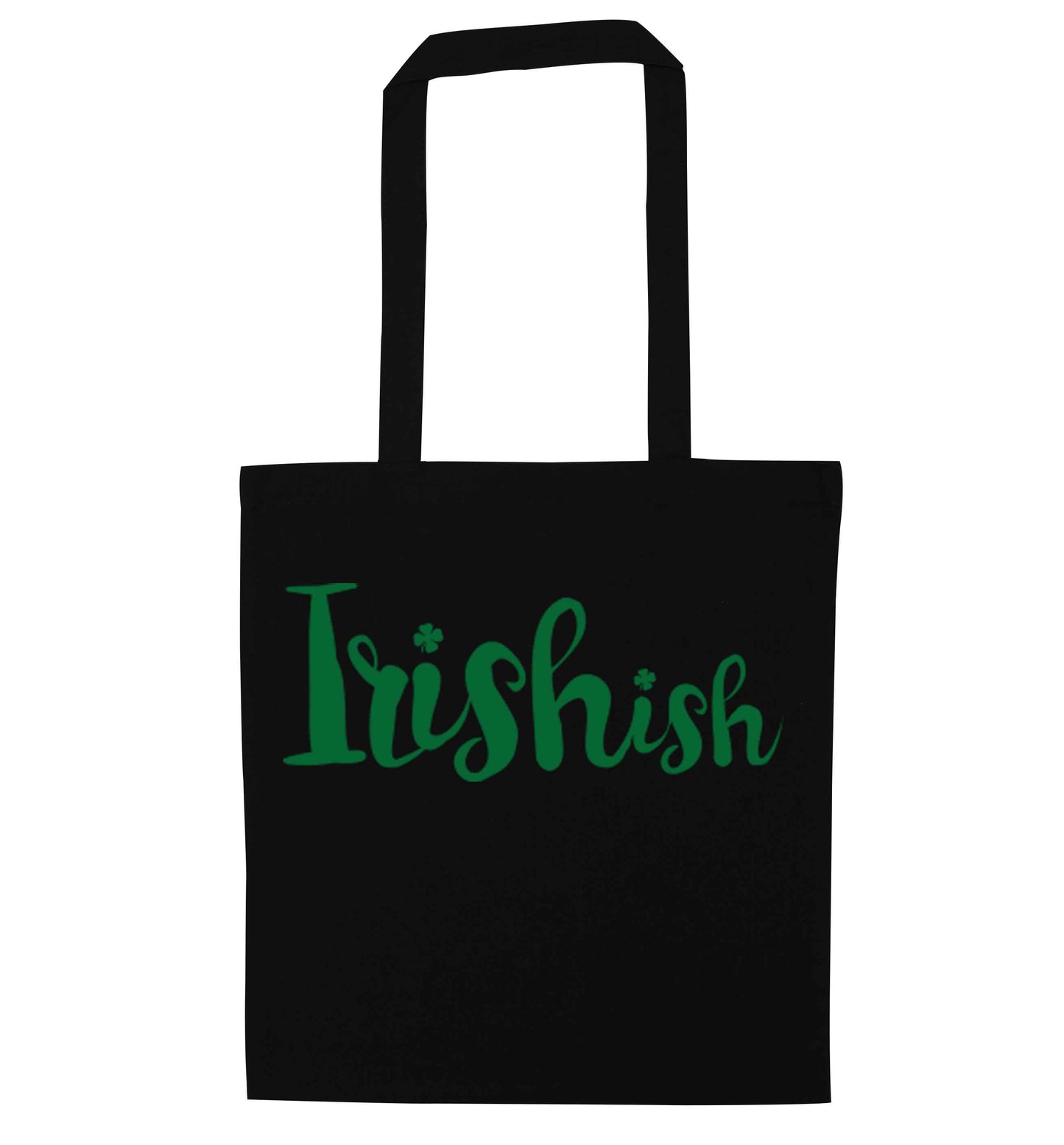 Irishish black tote bag