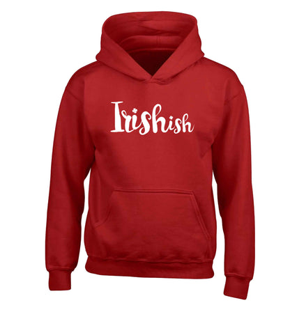 Irishish children's red hoodie 12-13 Years