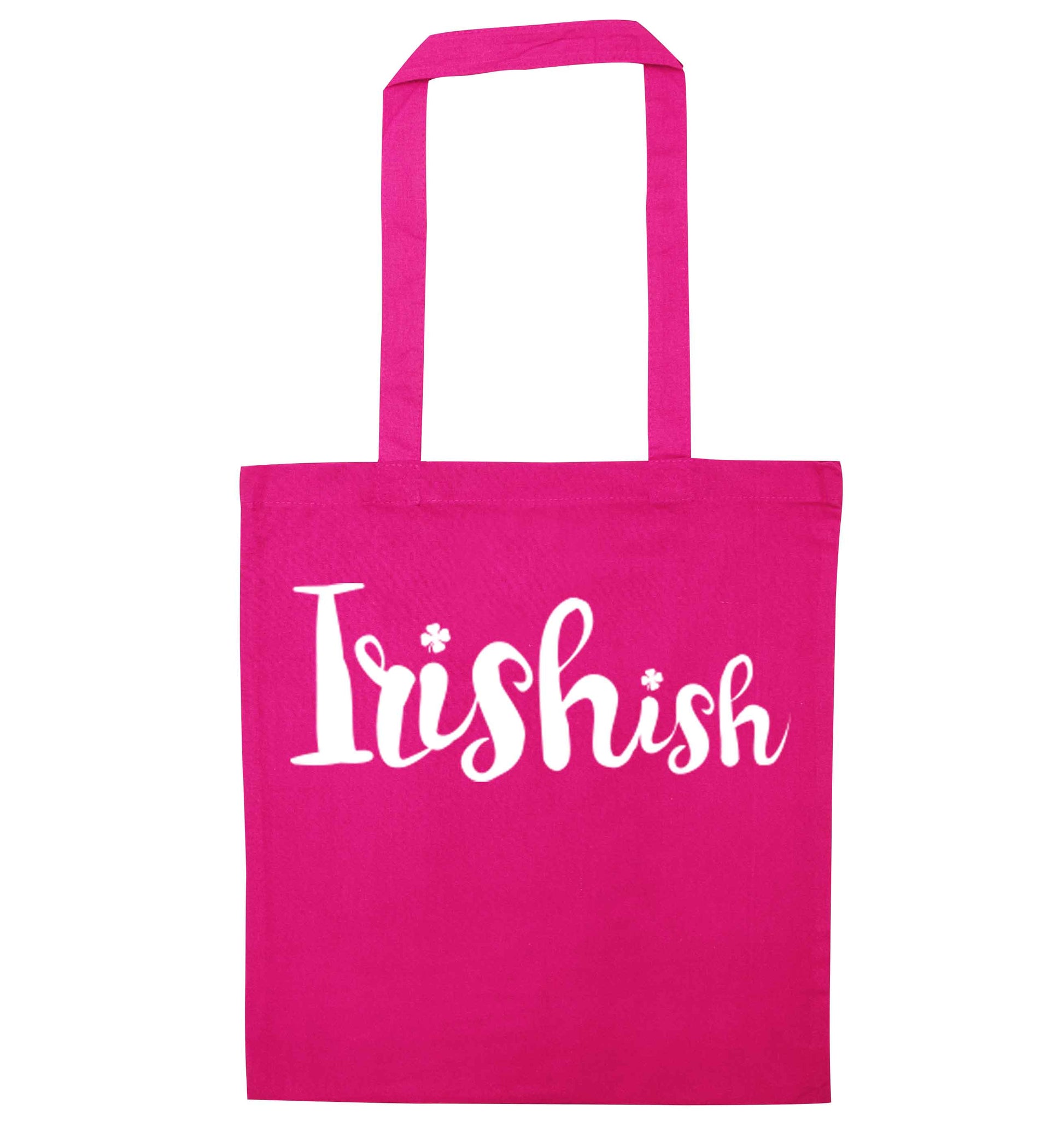 Irishish pink tote bag