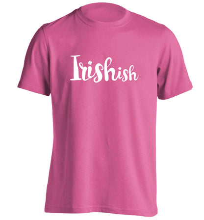 Irishish adults unisex pink Tshirt 2XL