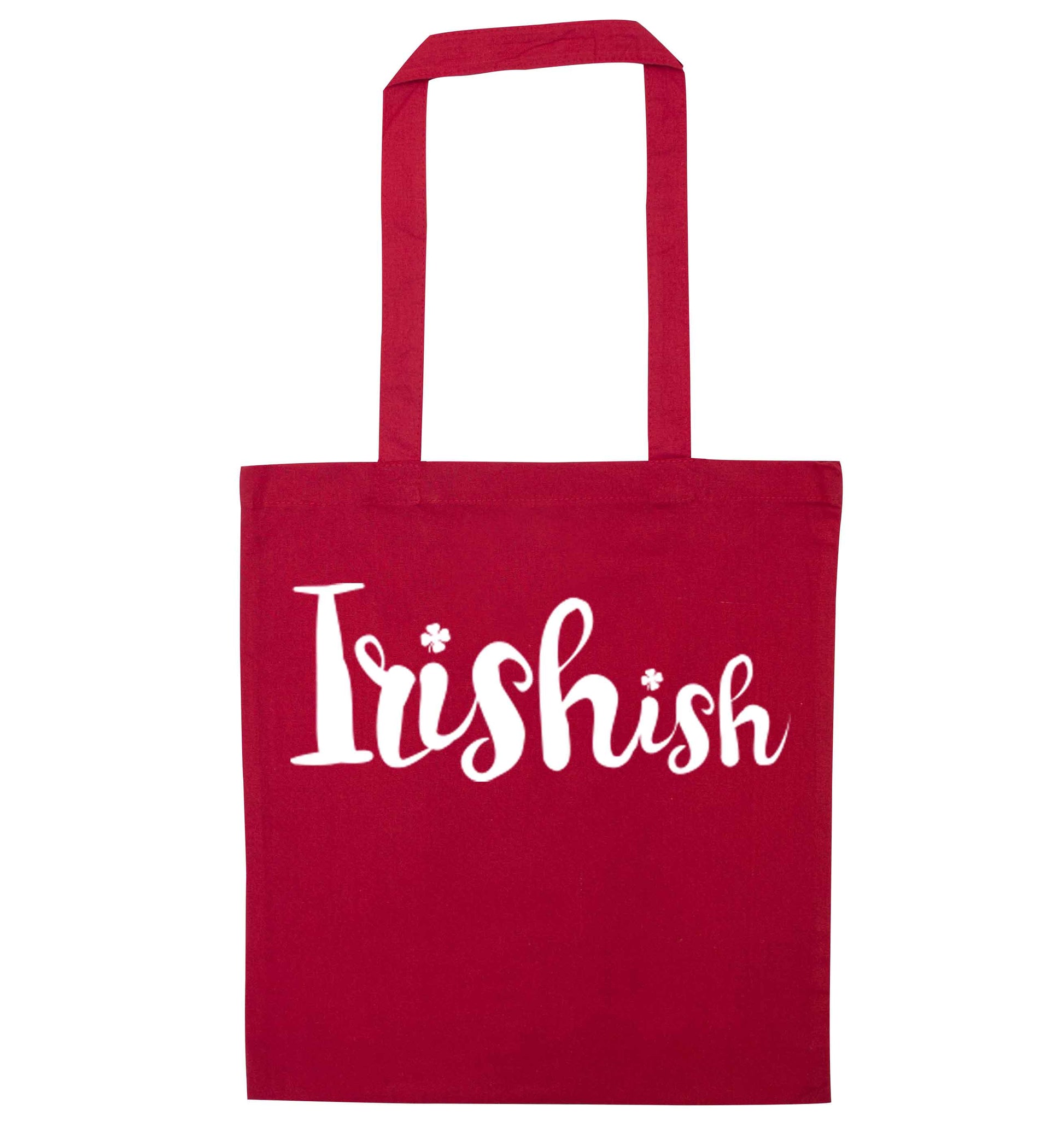 Irishish red tote bag
