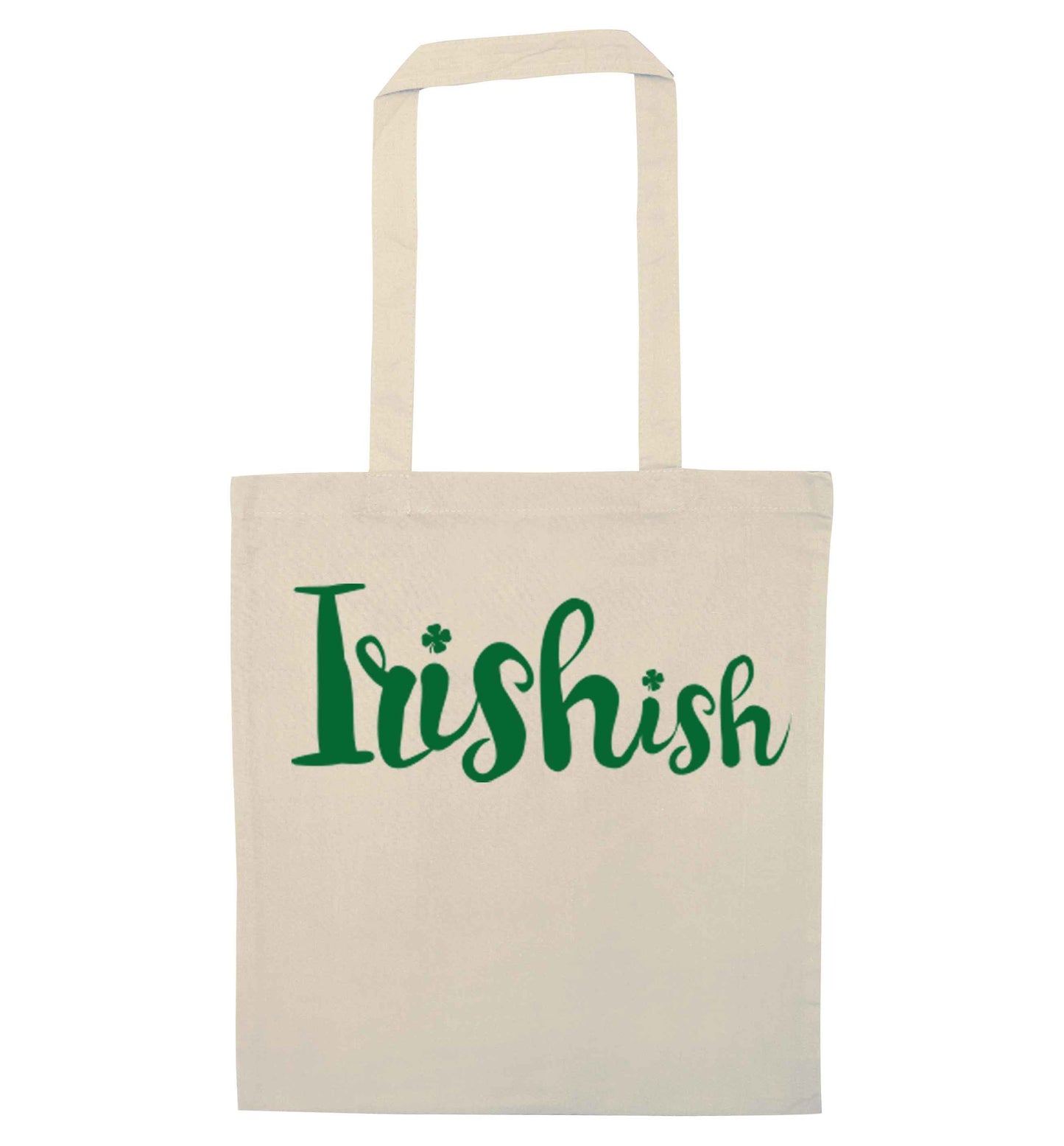 Irishish natural tote bag