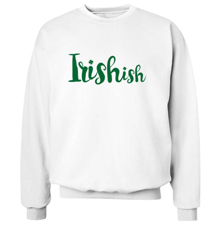 Irishish adult's unisex white sweater 2XL