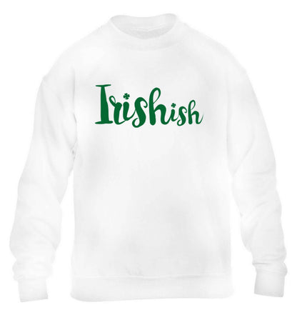 Irishish children's white sweater 12-13 Years