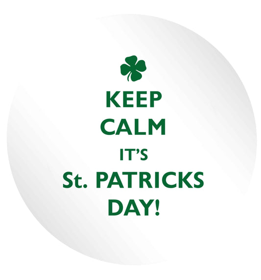 Keep calm it's St.Patricks day 24 @ 45mm matt circle stickers