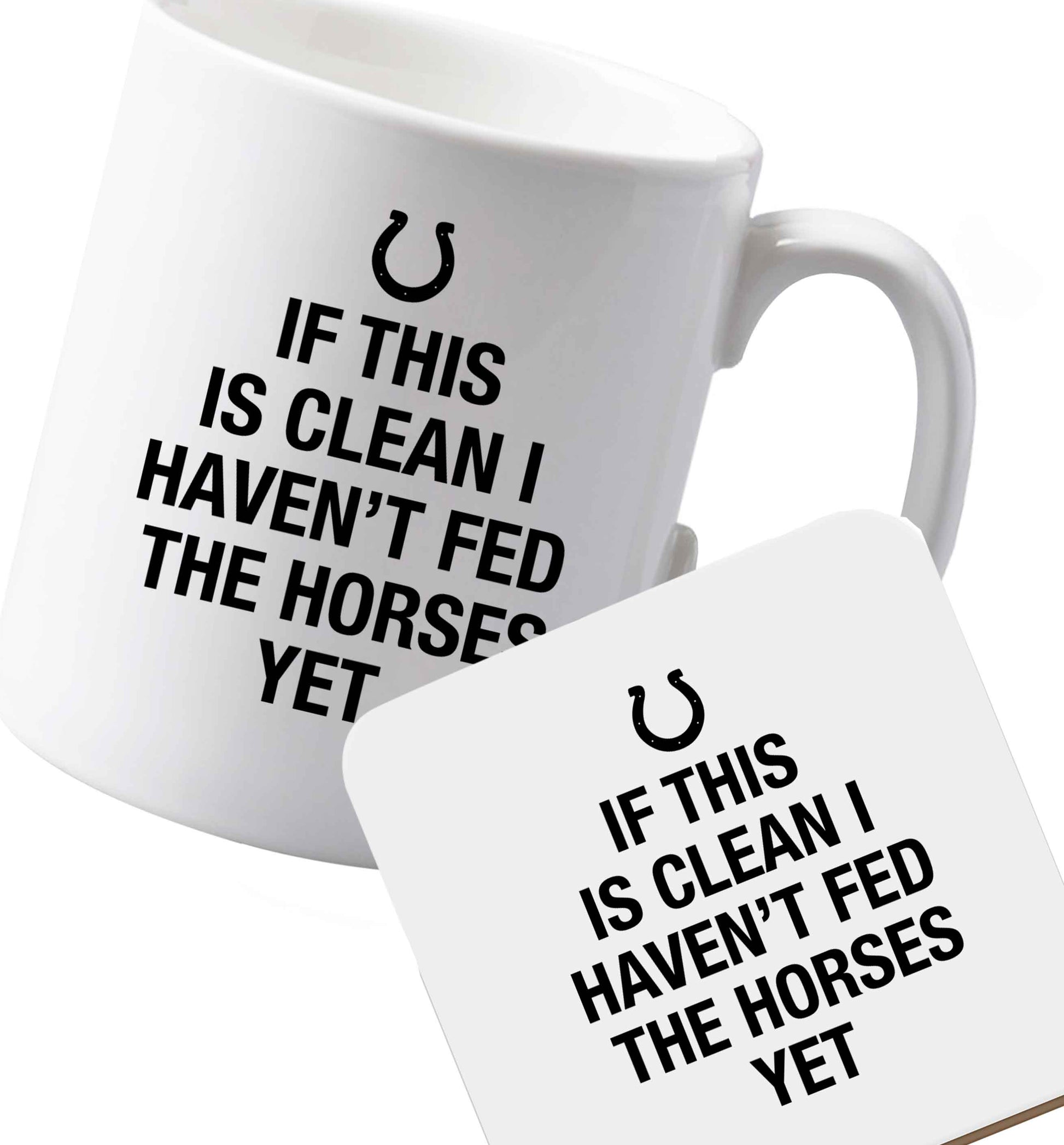 10 oz Ceramic mug and coaster Favourite Type Pan Pancake both sides