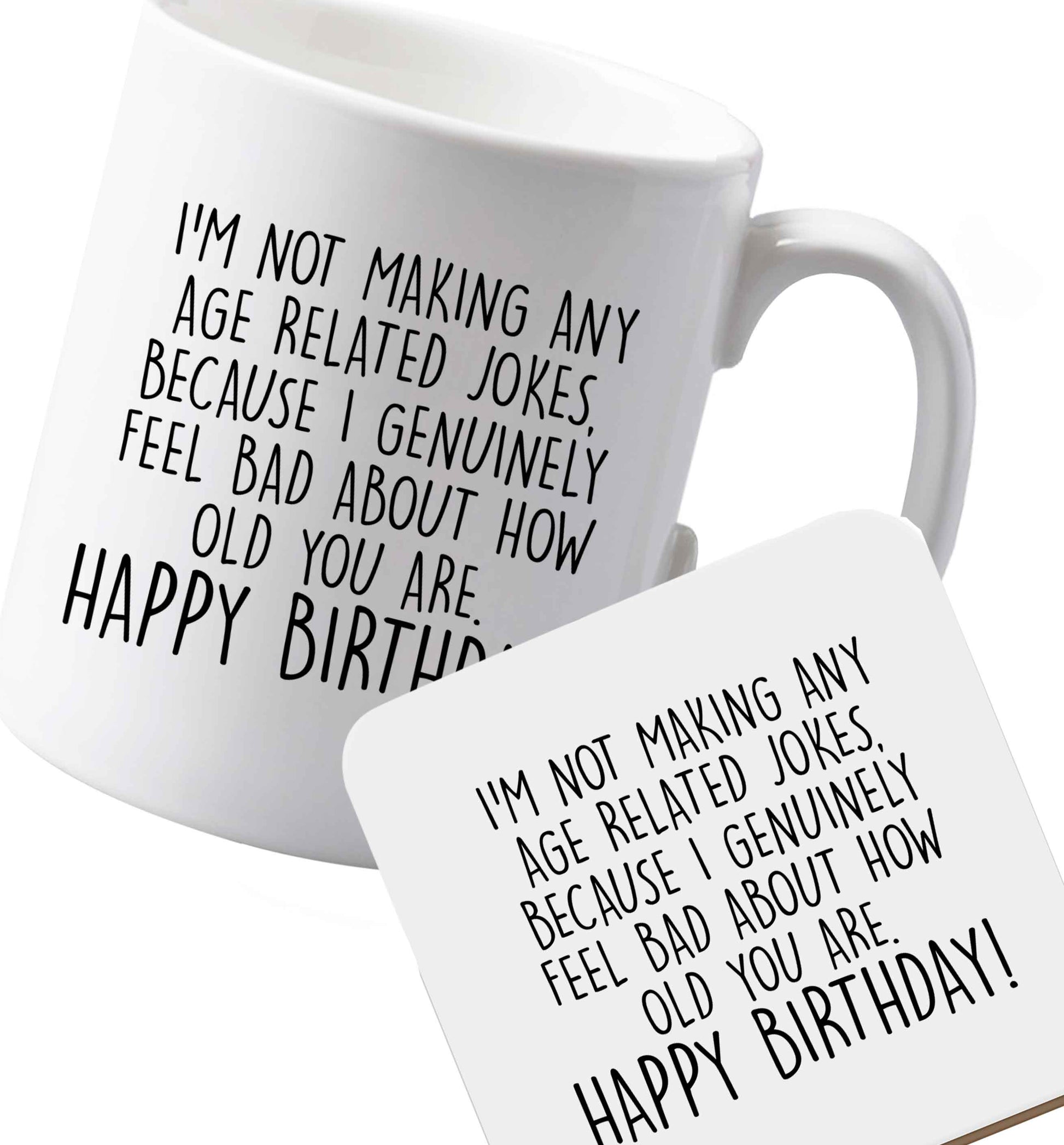 10 oz Ceramic mug and coaster Favourite Type Pan Pancake both sides