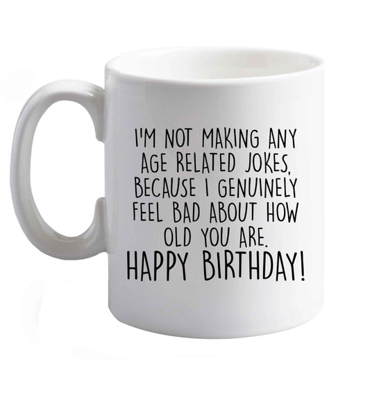 10 oz Favourite Type Pan Pancake ceramic mug right handed