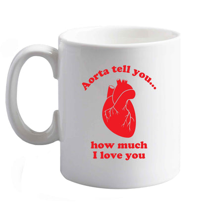 10 oz Favourite Type Pan Pancake ceramic mug right handed