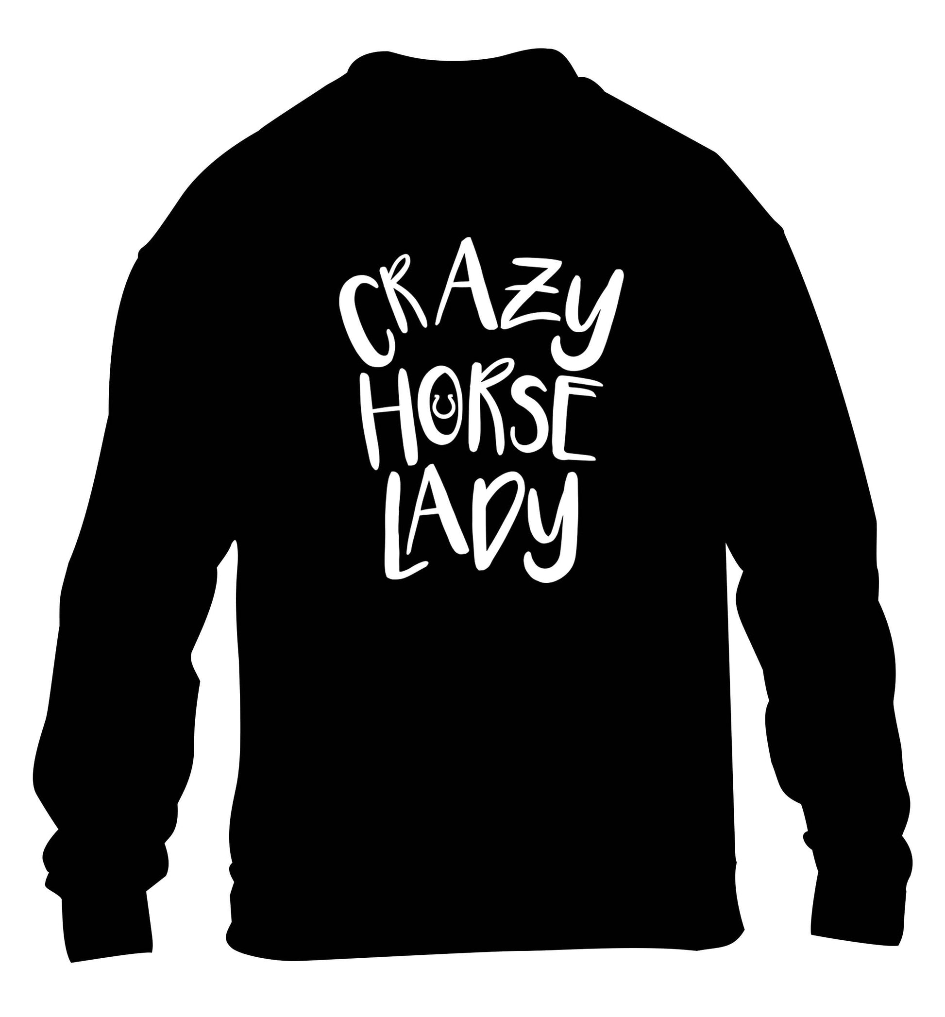Crazy horse lady children's black sweater 12-13 Years
