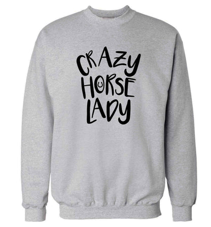 Crazy horse lady adult's unisex grey sweater 2XL