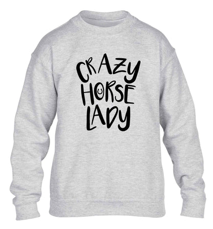 Crazy horse lady children's grey sweater 12-13 Years