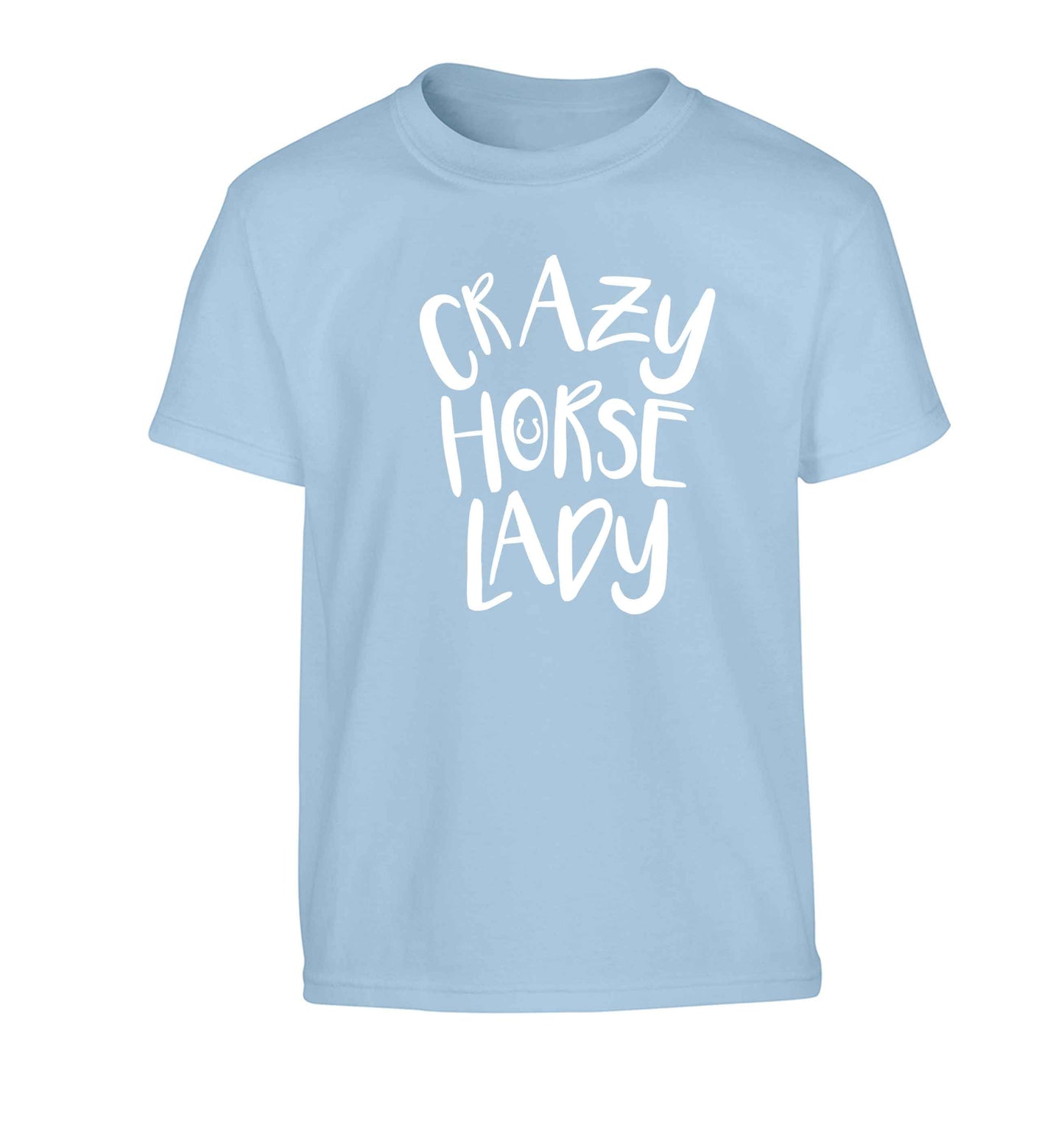 Crazy horse lady Children's light blue Tshirt 12-13 Years