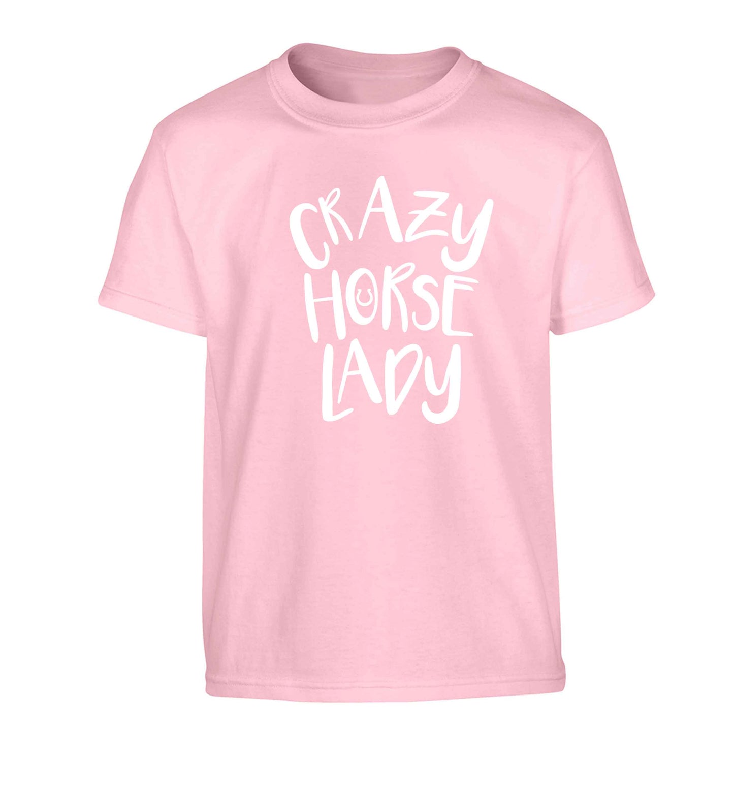 Crazy horse lady Children's light pink Tshirt 12-13 Years