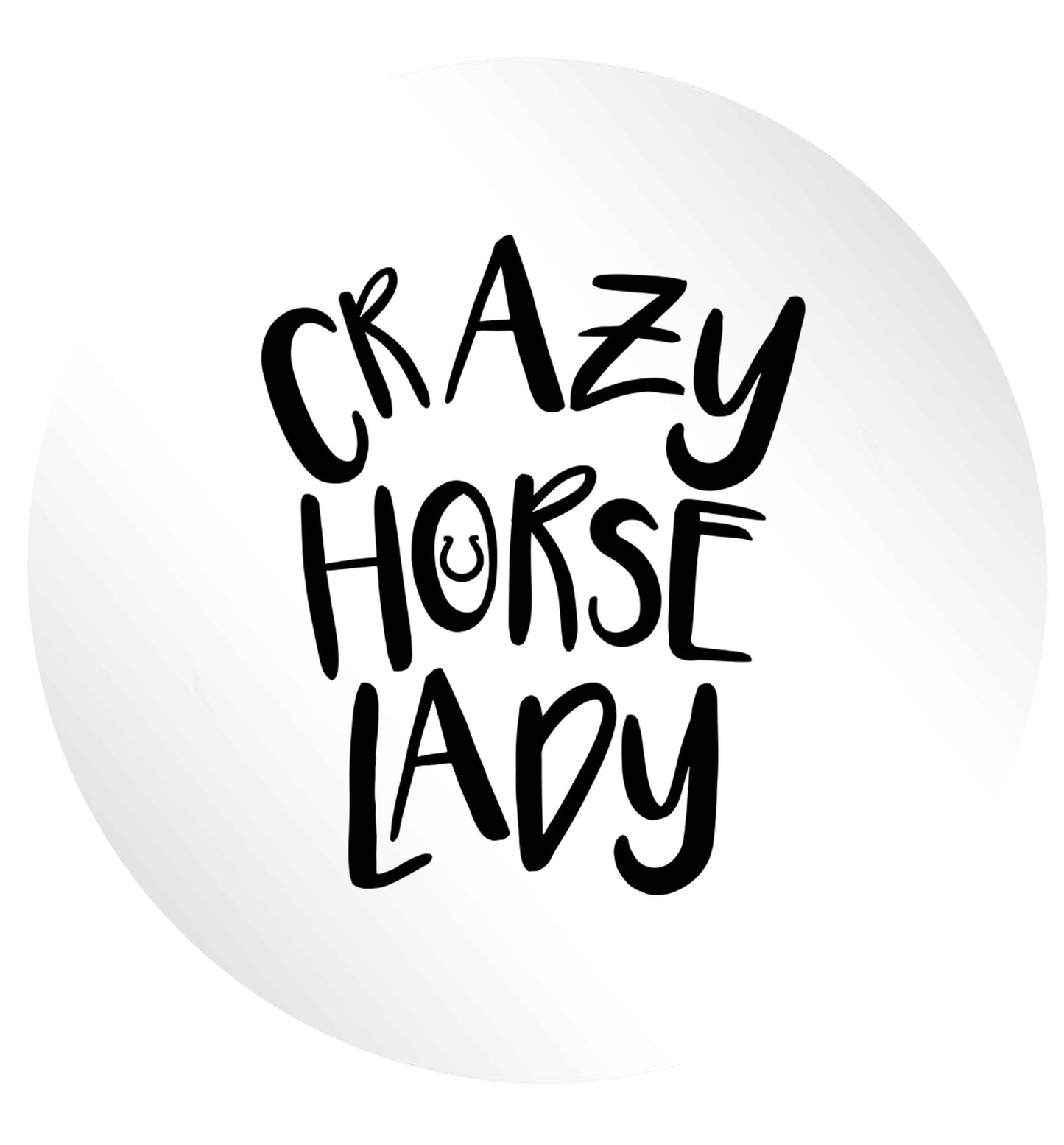 Crazy horse lady 24 @ 45mm matt circle stickers