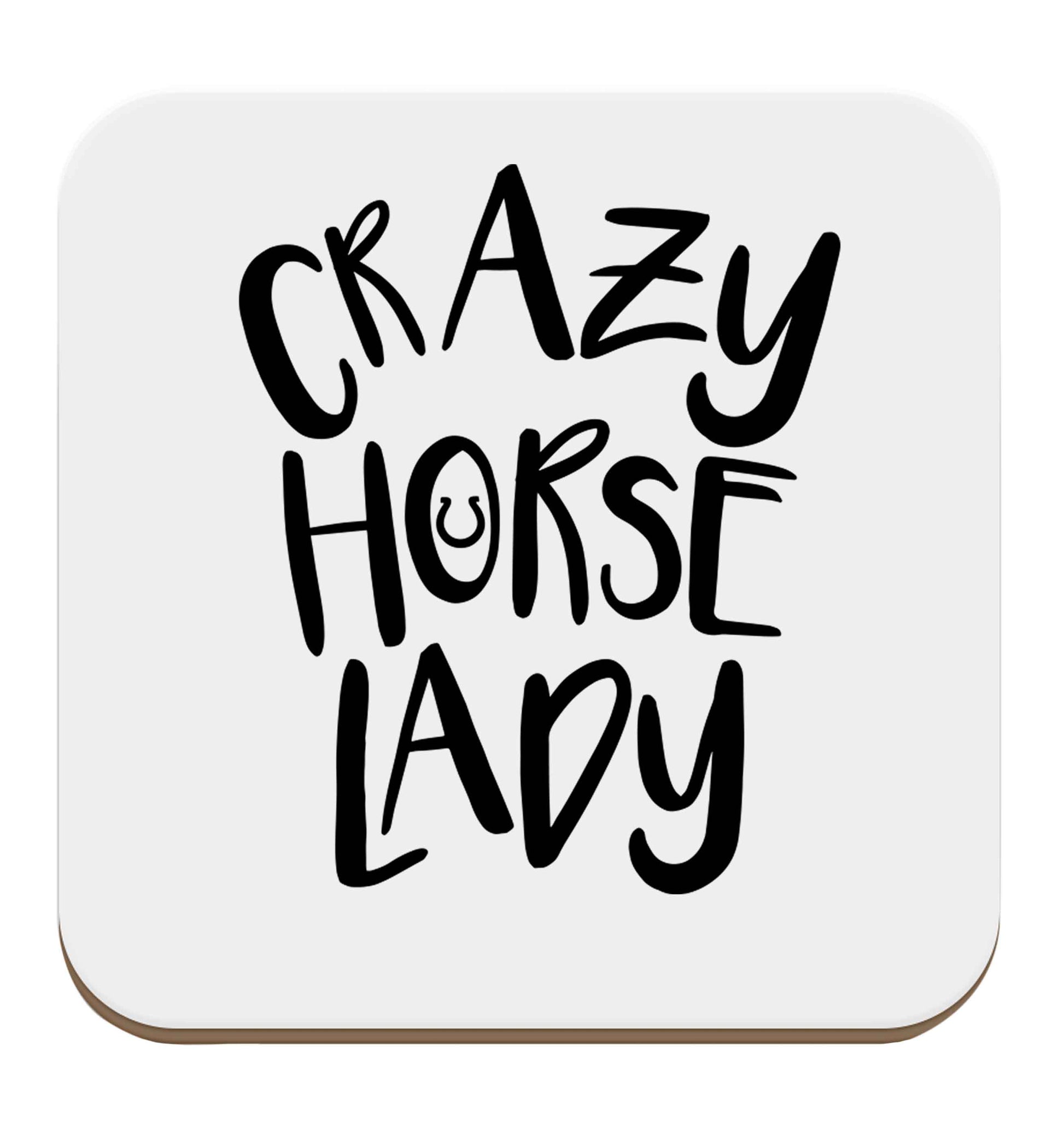 Crazy horse lady set of four coasters