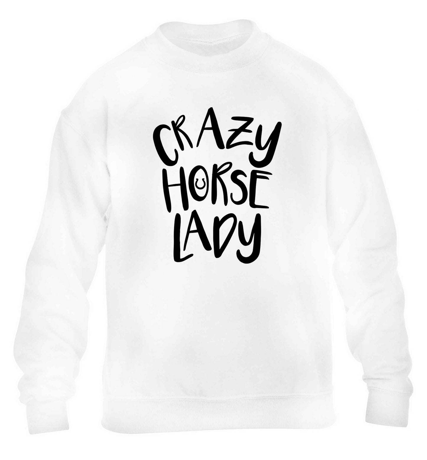 Crazy horse lady children's white sweater 12-13 Years