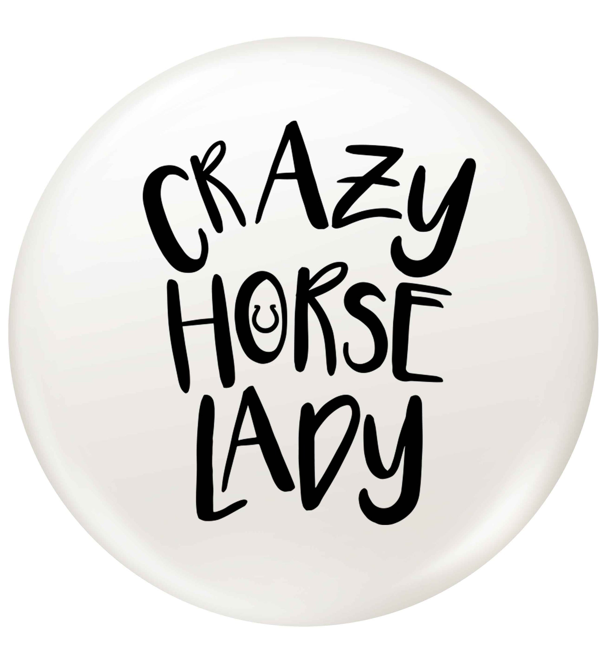 Crazy horse lady small 25mm Pin badge