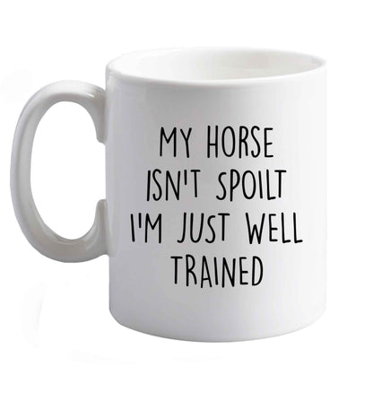 10 oz Favourite Type Pan Pancake ceramic mug right handed