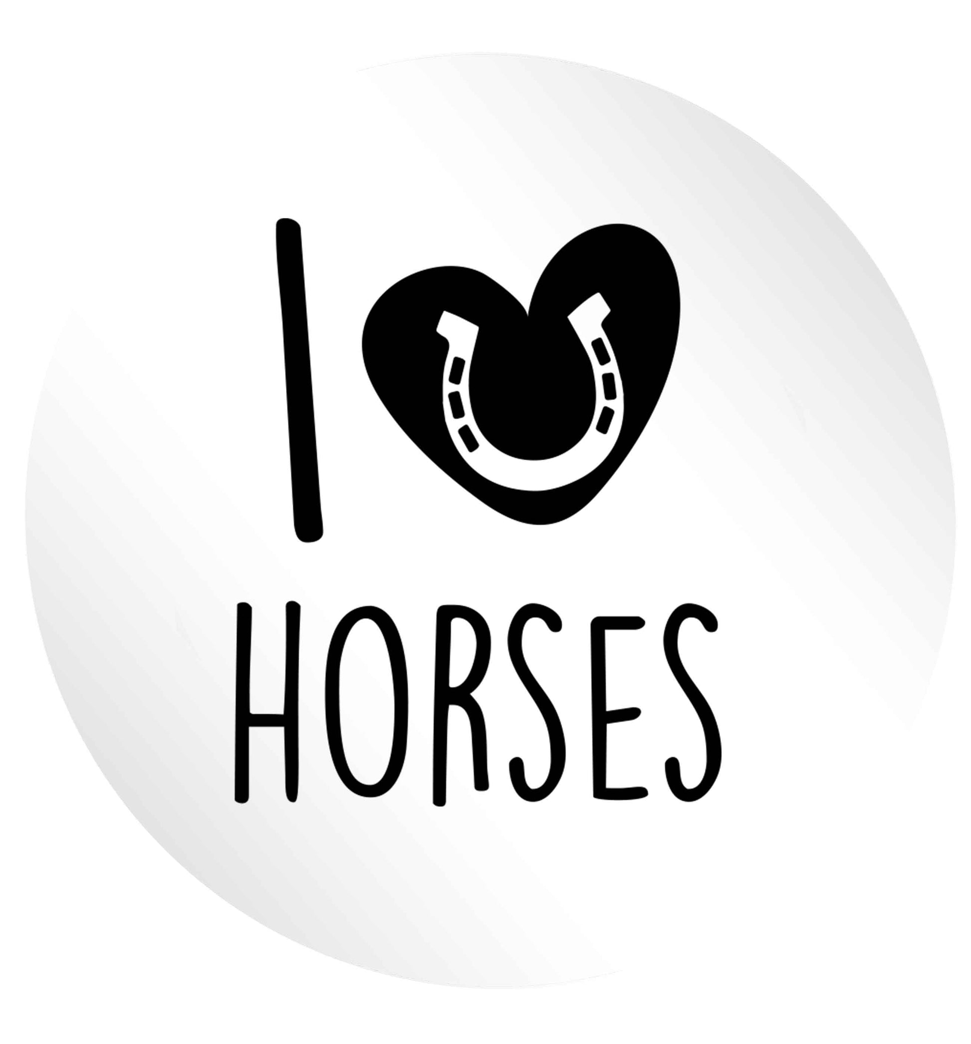 I love horses 24 @ 45mm matt circle stickers