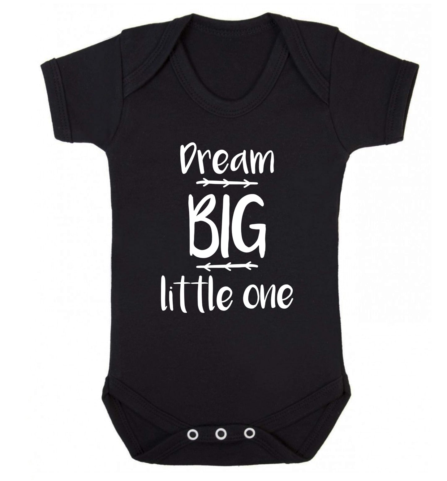 Dream big little one Baby Vest black 18-24 months