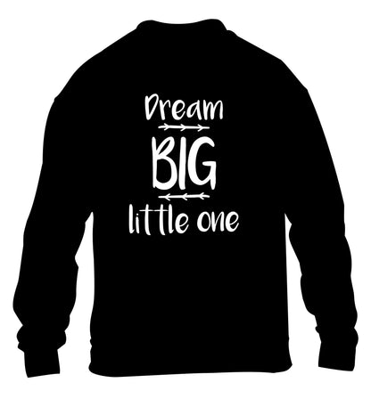 Dream big little one children's black sweater 12-14 Years