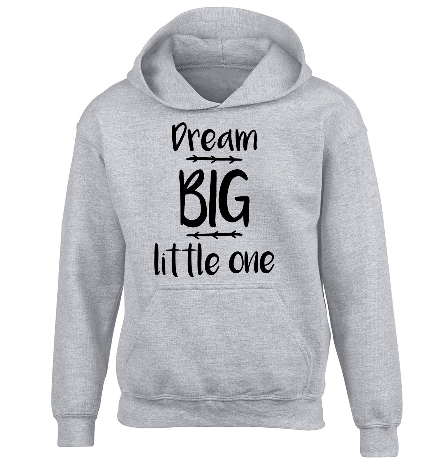 Dream big little one children's grey hoodie 12-14 Years
