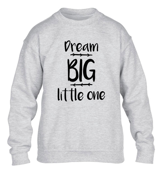 Dream big little one children's grey sweater 12-14 Years