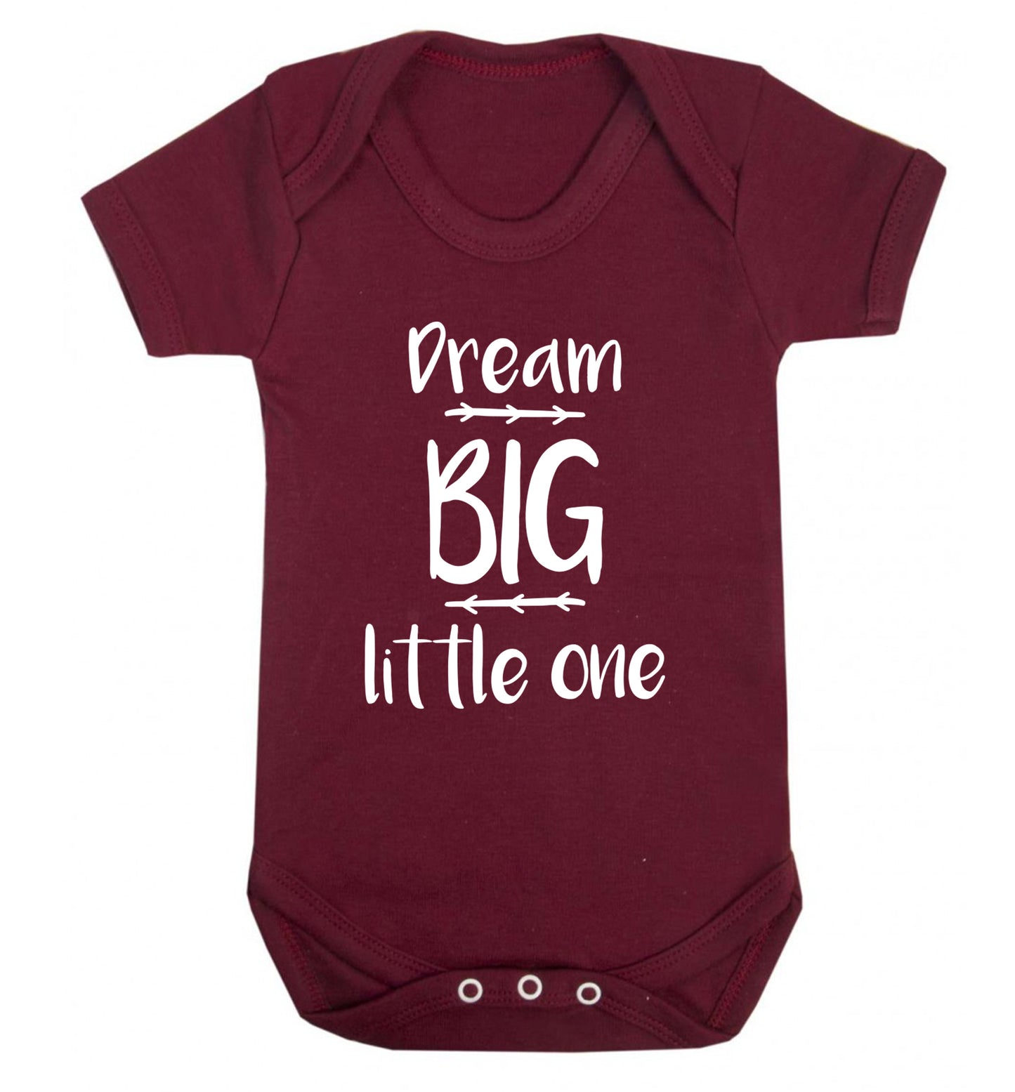 Dream big little one Baby Vest maroon 18-24 months