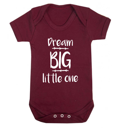 Dream big little one Baby Vest maroon 18-24 months