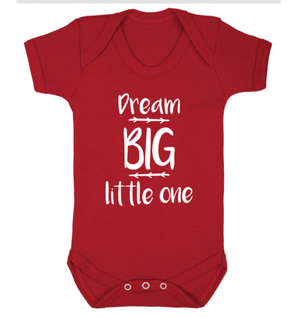 Dream big little one Baby Vest red 18-24 months