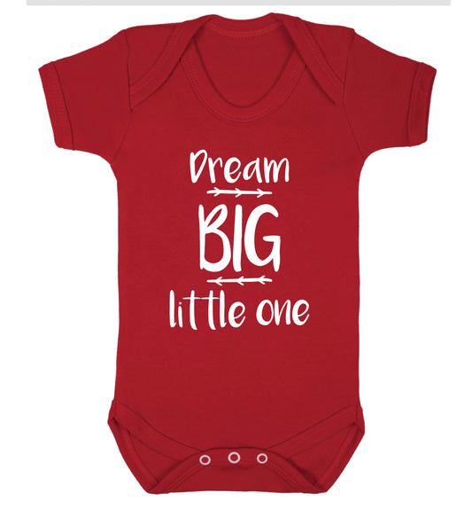 Dream big little one Baby Vest red 18-24 months