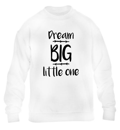 Dream big little one children's white sweater 12-14 Years