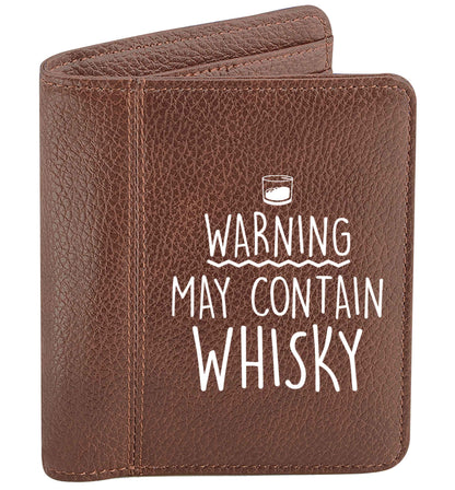 Warning may contain whisky | Mens wallet
